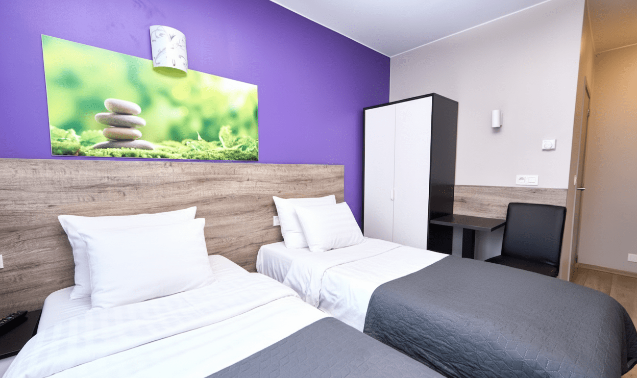 Chambre avec 2 lits 1 personnes