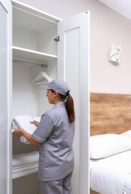 Femme de menage + armoire à linge