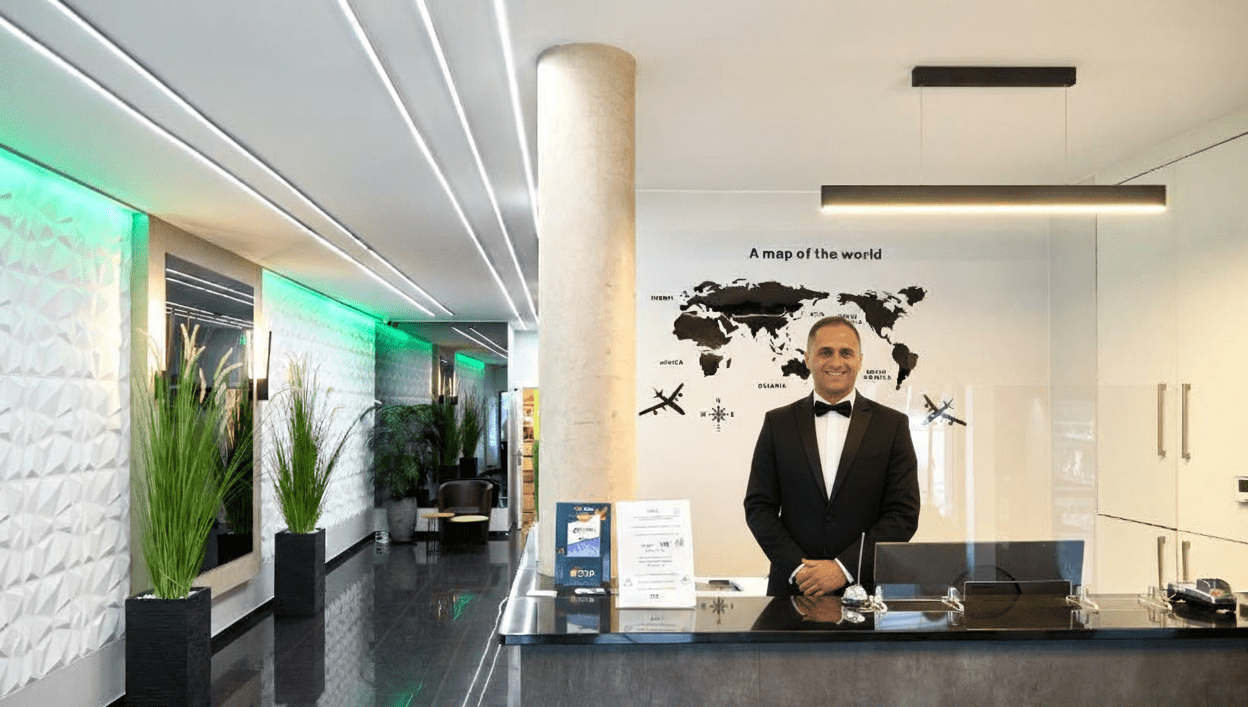 Joseph directeur de l'hôtel