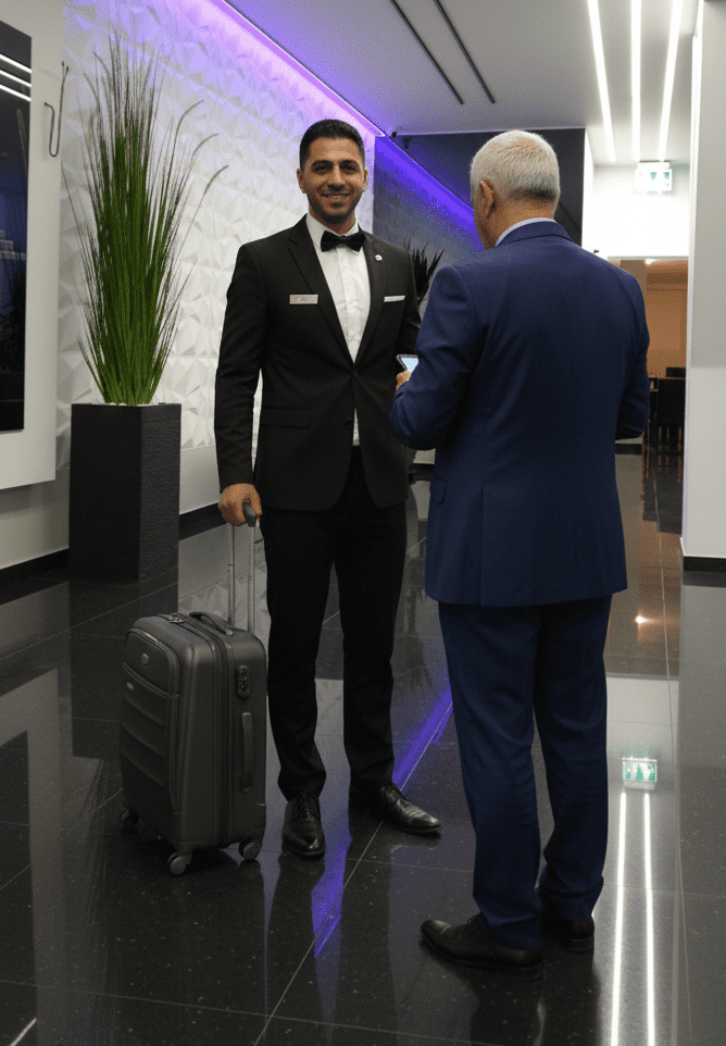 Service bagages à l'hôtel