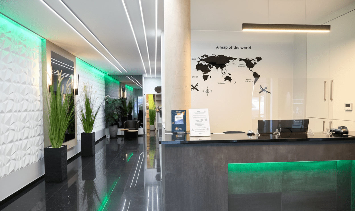 Réception accueil hôtel