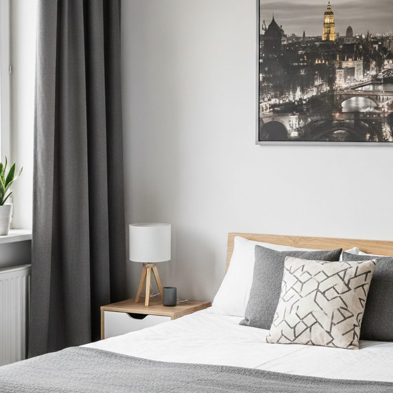 Chambre avec 1 grand lit